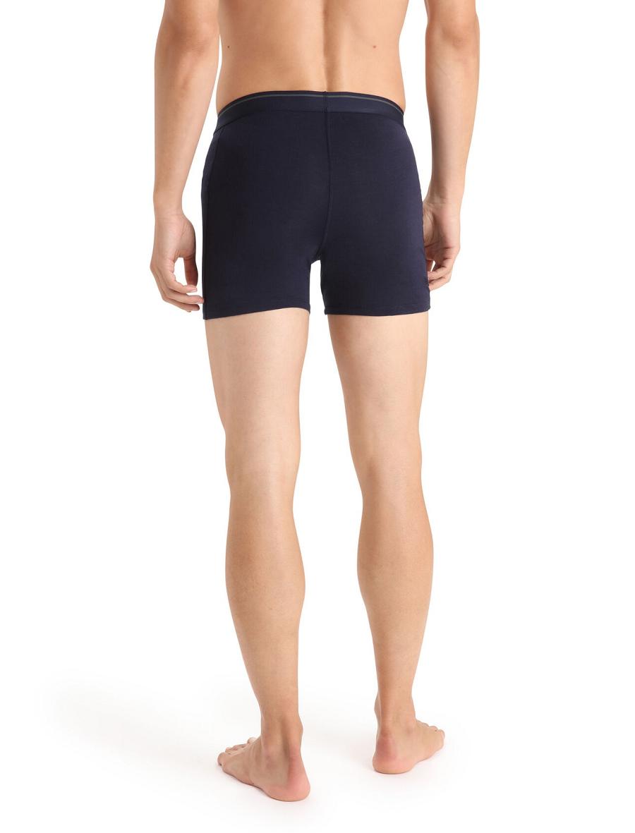 Icebreaker Merino Anatomica Boxers With Fly Miesten Alusvaatteet Laivastonsininen | FI 1307OKIR